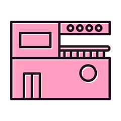 Building Filled Vector Icon Design