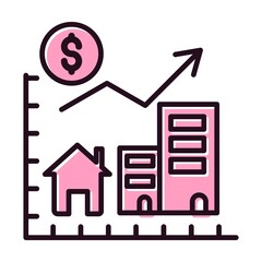 Propoerty Filled Vector Icon Design