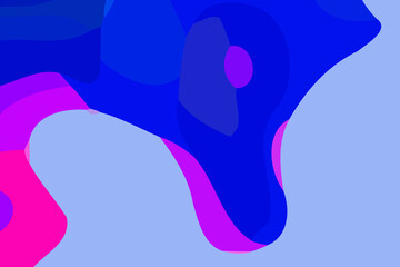 Blue dynamic background. Abstract vector.Digital curve design. 2D rendering digital illustration.