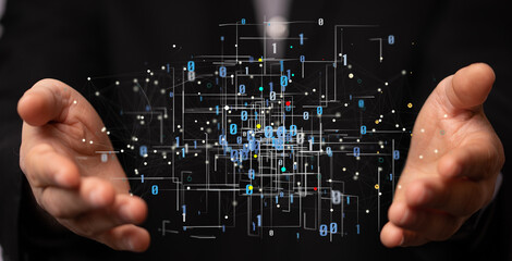 Business intelligence analyst dashboard on virtual