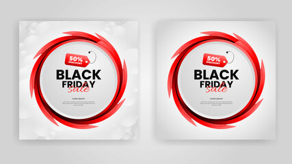 Black Friday sale banner design, Social media post for black Friday sale