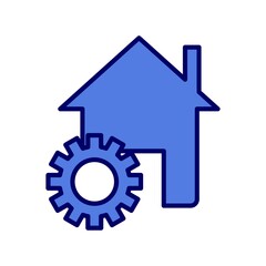 Under Construction Line Filled Vector Icon Design