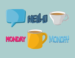 hello monday set