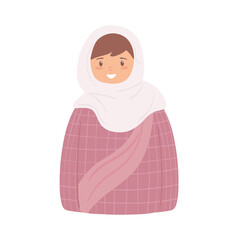 cartoon muslim woman