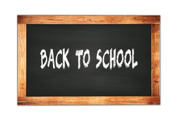 BACK  TO  SCHOOL text written on wooden frame school blackboard.