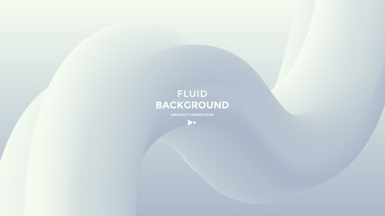 White and grey fluid wave. Duotone geometric compositions with gradient 3d flow shape. Innovation modern background design for cover, landing page.
