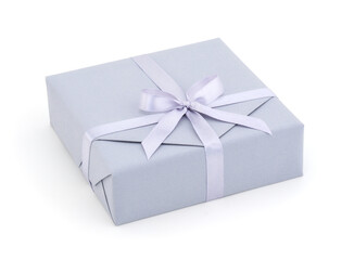 Gift box on a white background isolated.