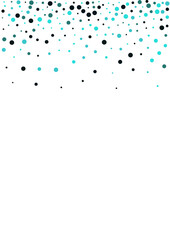 Blue Circle Invitation Vector  White Background.