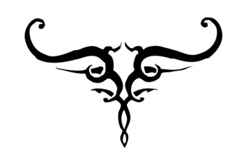 illustration of tribal art for tattoos