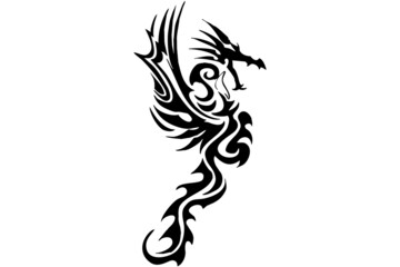illustration of tribal art for tattoos