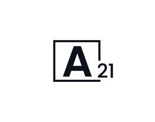 A21, 21A Initial letter logo