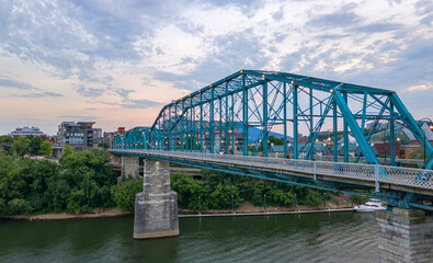 bridge over the river side view.