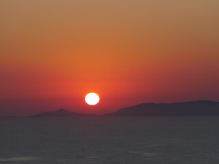 Naklejka premium Sonnenuntergang am Meer