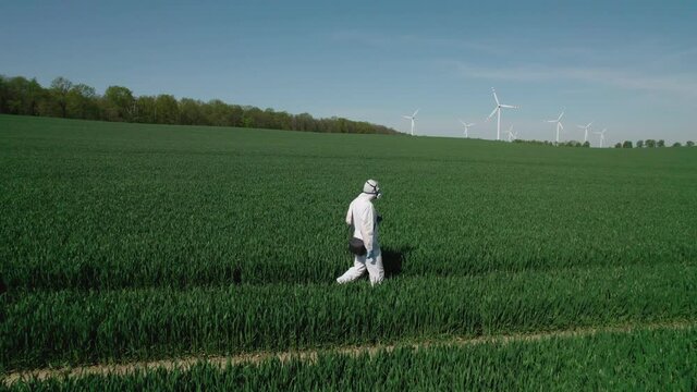Grain analysis using modern technology, from the air and specialized equipment.
