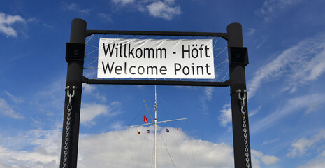 Schiffsbegrüßungsanlage Willkomm - Höft