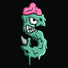 S Monster Typography