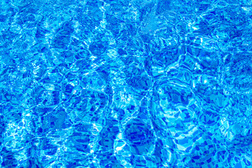 Obraz premium bright blue pool water in daylight
