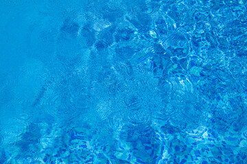 bright blue pool water in daylight