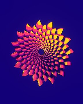 Comic style flower