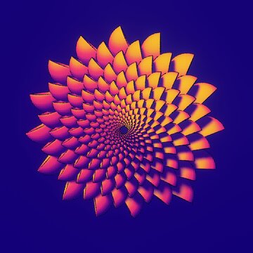 Comic style flower