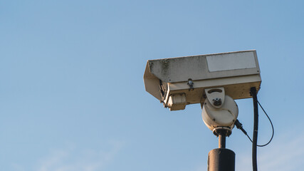 A CCTV security camera