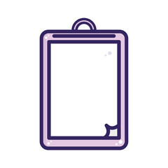 Isolated flat paper icon school supply icon