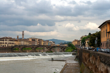 Ponte alla Carraia in Florence, Italy