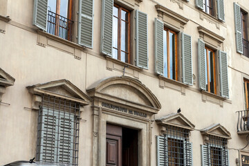 Fototapeta premium A street in Florence on a summer day