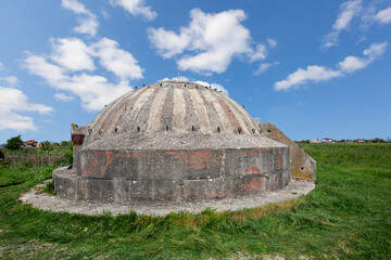 Abandoned bunker from communist era in Albania.