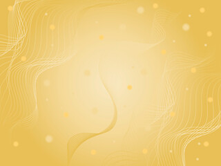 Abstract dynamic background, wavy lines on a yellow backdrop.