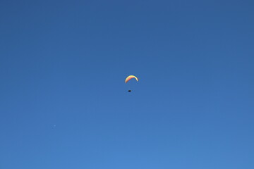 paragliding in the sky