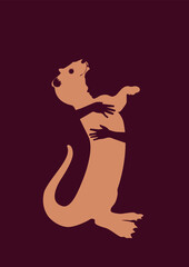 Endangered Species - Giant Otter - animal hugged by a person