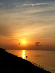 sunset at the beach