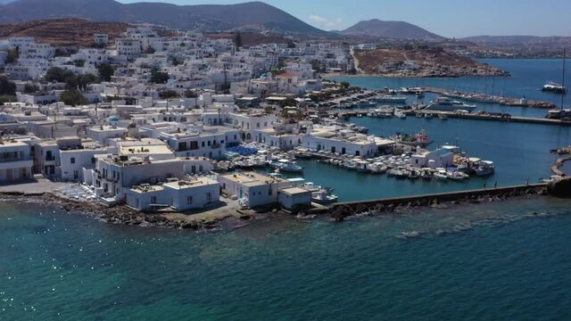 Beautiful Naousa in Paros island in Greece