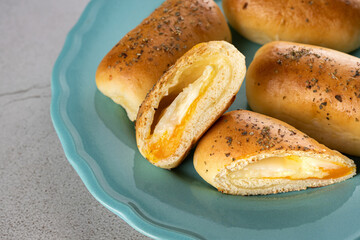 Baked snacks ​​- Bread with 3 cheeses