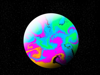 Obraz na płótnie Canvas exotic planet
