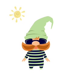 Gnome in a bathing suit