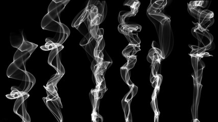 white smoke on a black background. smoke texture. smoke texture