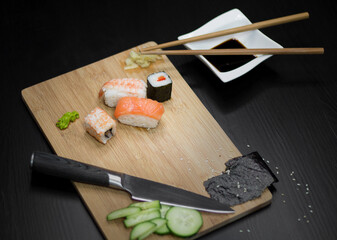 sushi food photography cooking