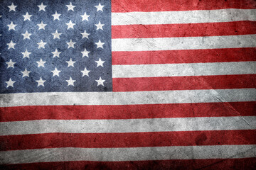 Fototapeta premium Grunge retro American flag