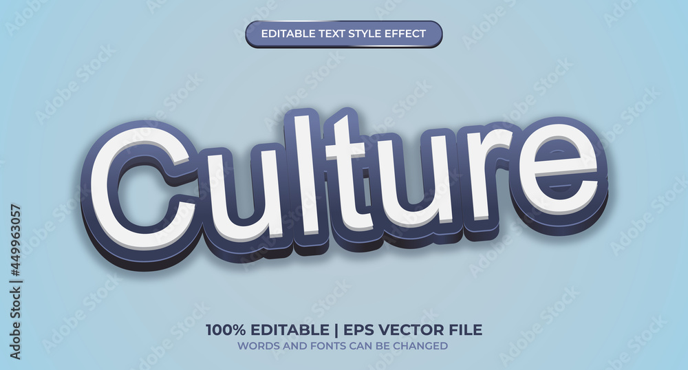 Poster editable text style effect. editable font style. vector illustration