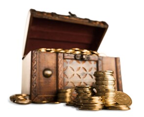 Gold coins
abundance.