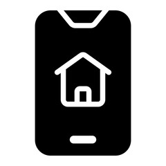 home mobile glyph icon