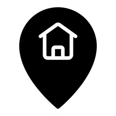 location home glyph icon