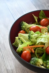 salad with vegetables
