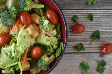 fresh vegetable salad