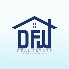 logo for a new real estate company letter DFW