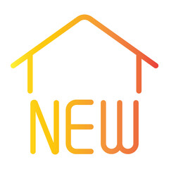 new home gradient icon