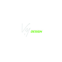 Vm handwritten logo for identity