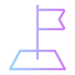 flag location gradient icon